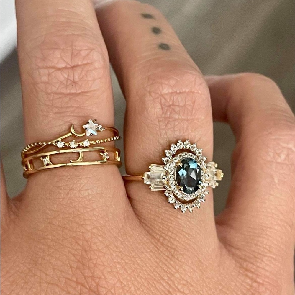 London Blue Topaz Ring by Local Eclectic